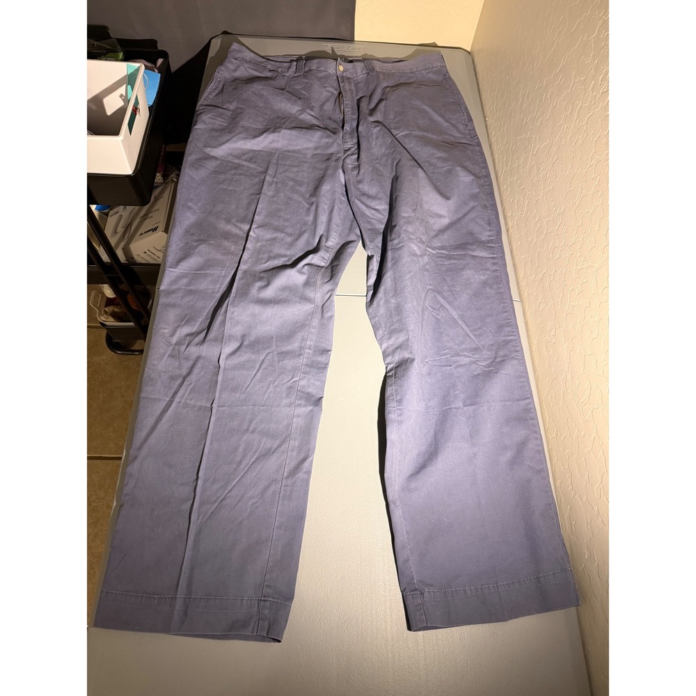 Vintage Polo‎ Ralph Lauren Philip Pant Mens 40x32 Blue Grey Chino Straight Leg - Picture 2 of 7